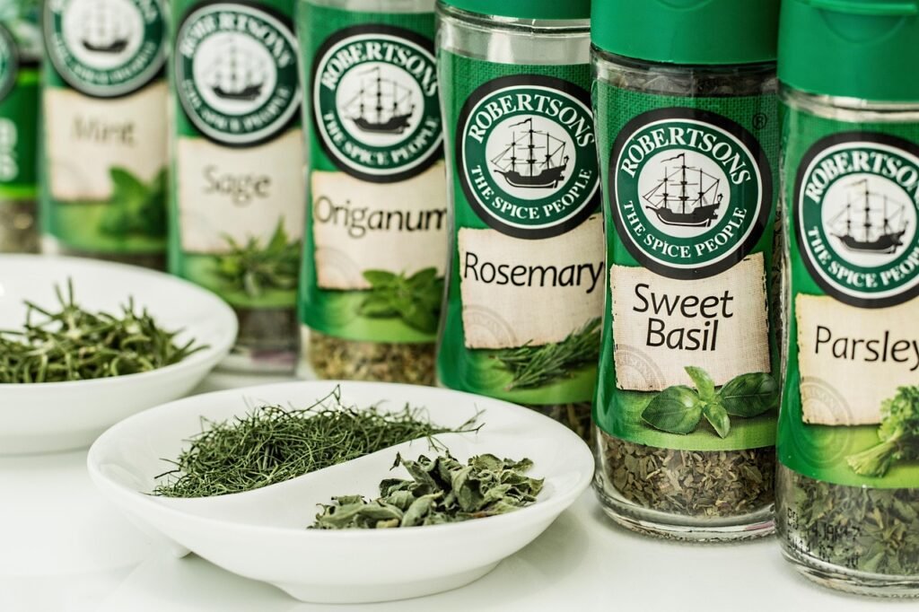 herbs, flavoring, ingredient, seasoning, aromatic, culinary, mint, sage, basil, origanum, marjoram, thyme, rosemary, bottles, herbs, herbs, herbs, herbs, herbs